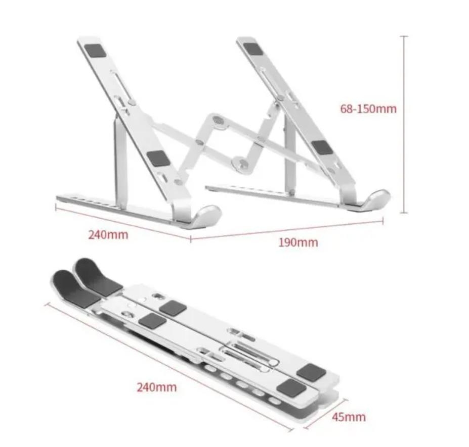 Aluminum Alloy Foldable Laptop Stand
